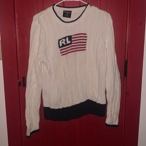 Vintage Ralph Lauren American Flag Sweater